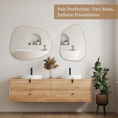 PERFNIQUE Irregular Asymmetrical Wall Mirror - Image 4