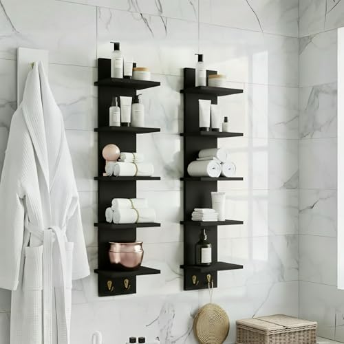 Sorbus 5-Tier Floating Wall Shelf - Image 5