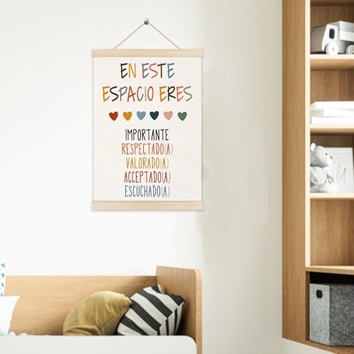 Welshower Spanish Mental Health Poster Hanger Frame, En Este Espacio Eres in - Image 5
