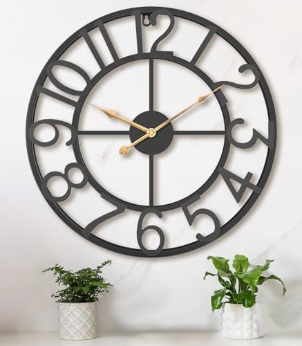 Pytha Sight 16 Inch Arabic Numerals Large Wall Clocks by Pytha+Sight