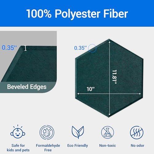 Acoustic Panels, Magrowill 12-Pack Soundproof Wall Panels 12 X 10 X 0.4 Inches - Image 6