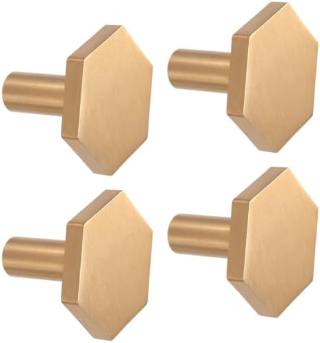 YANGQIHOME Pack of 4, Brass Wall Hooks, Coat Hooks, Hangers Wall Mounted by YANGQIHOME