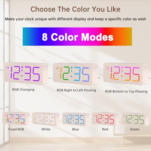 DreamSky Wooden Digital Alarm Clock - Image 2