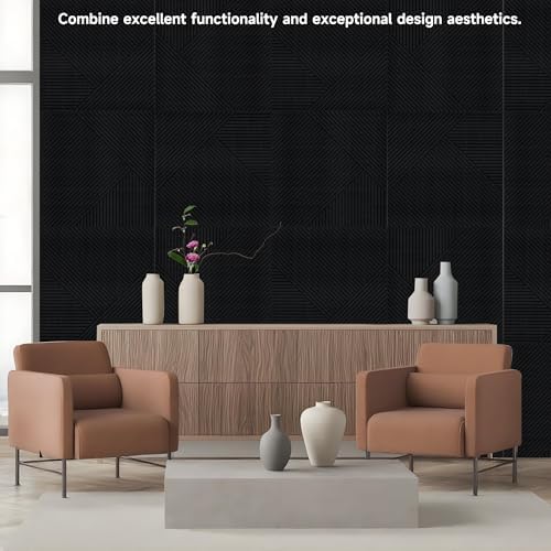 TO-TH Sound Proofing Panels Peel and Stick Acoustic Wall Panel 6Pack - Image 6