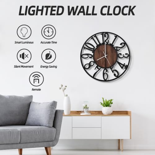 LEIKE Battery Operated Wall Clocks - Image 5