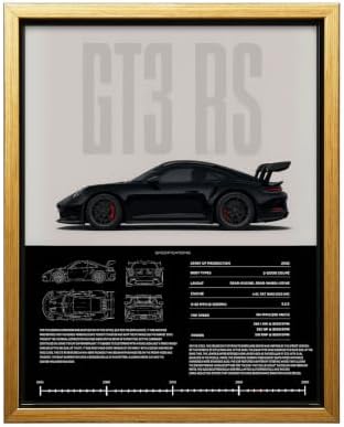 InkFlow Posters Vintage Racing Car Canvas Poster by InkFlowPosters