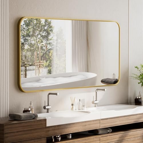 BEAUTYPEAK 26" x 38" Rectangular Aluminum Alloy Frame Wall Mounted Bathroom - Image 6