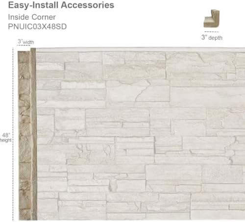 Ekena Millwork 3"W x 3"D x 48"H Universal Inside Corner - Image 2
