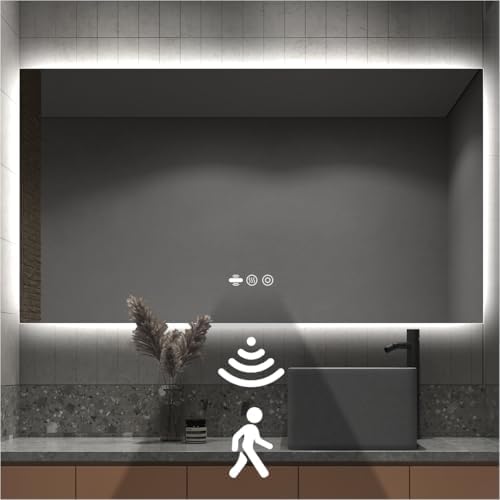 56 x 36 in Backlit LED Bathroom Mirror by nolsia