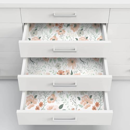 Heroad Brand 16.1"x196" Boho Floral Peel and Stick Wallpaper Retro Flower - Image 2