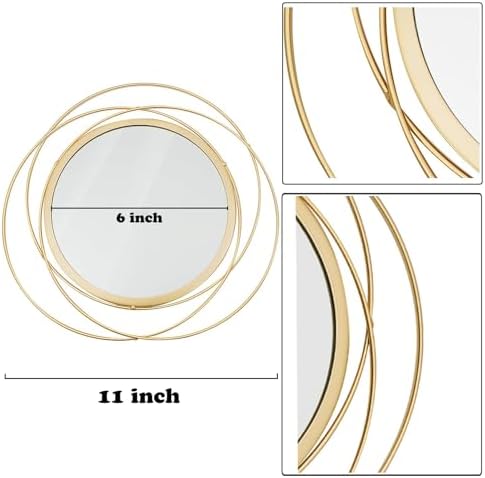 3 Set Sunburst Round Mirrors for Wall Decor Bedroom Bathroom - Image 6
