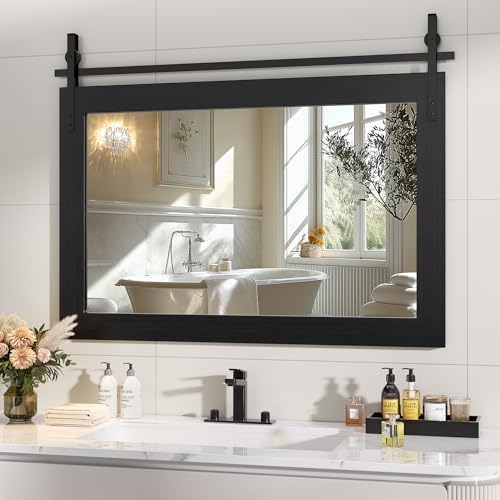 Hasipu Farmhouse Bathroom Mirror by Whatssuitableisthebest