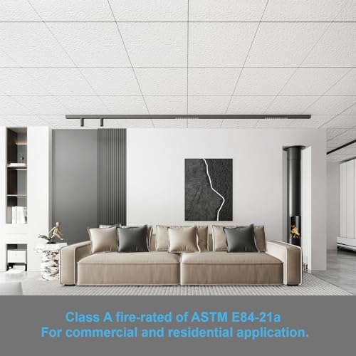 Art3d 12-Pack Stucco Texture Drop Ceiling Tiles, No Sag and Breakage - Image 4