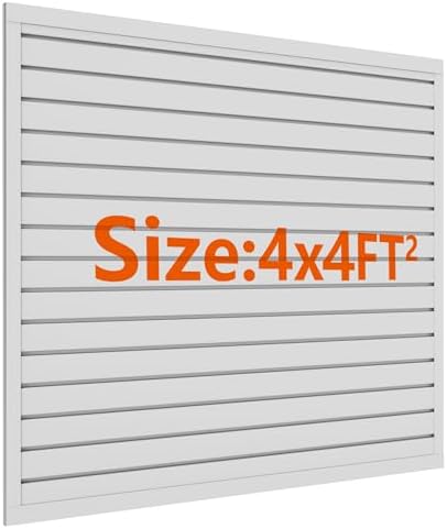 Slat Wall Paneling 4 x 4 ft, Garage Storage & Organization System by Unknown