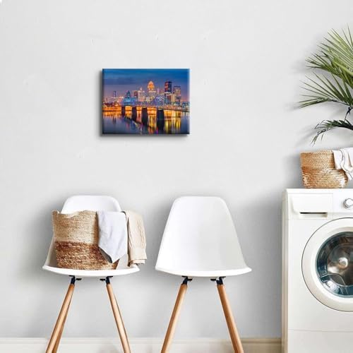 Colorful Cityscape Canvas Wall Art - Image 4