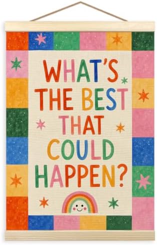 madalo Colorful Positive Wall Art Poster Hanger Frame 144BS-GQ01-happen by Unknown