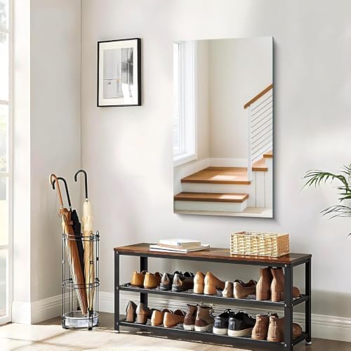 CILIBER Frameless Mirror, 20x36 Rectangle Bathroom Vanity Mirror - Image 5
