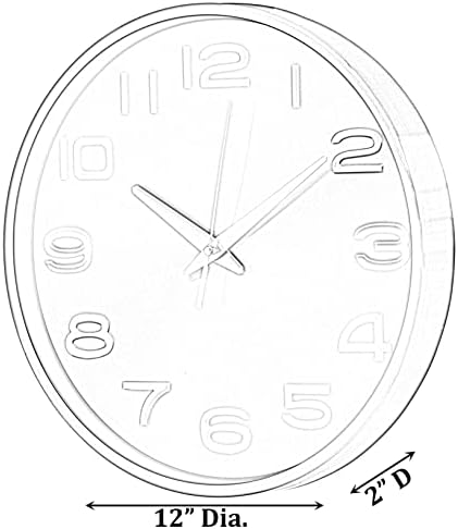 Modern Decorative Aluminum Round Wall Clock - Image 4