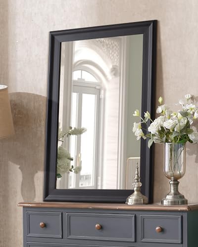 Black Wall Mirror for Bathroom, Rectangle Rustic 24 x 36 inch Vanity Mirrors - Image 6