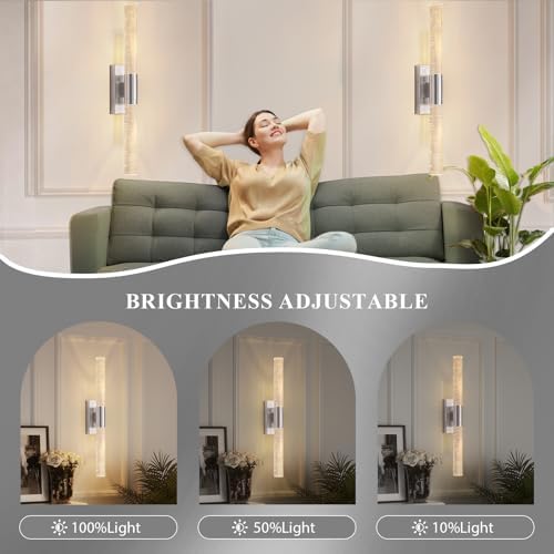 camuucci Battery Operated Wall Sconces Set of 2, Rechargeable Wall Lights - Image 5