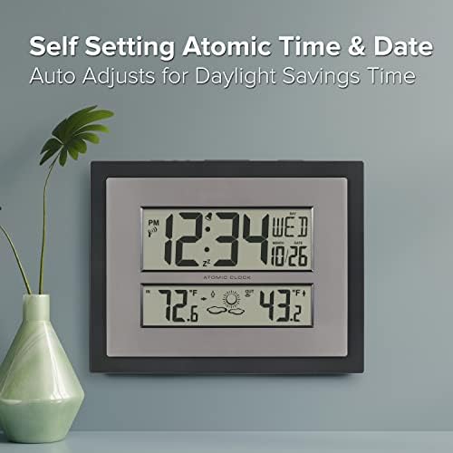 La Crosse Technology 512-65937 Black Atomic Digital Clock - Image 4