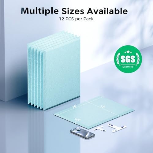 12 Pack Self-Adhesive Acoustic Panels, 2nd Generation Sound Absorbing Panel - Image 7
