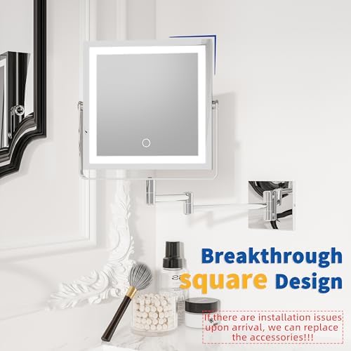 Ruacq Wall Mounted Makeup Mirror - Image 2