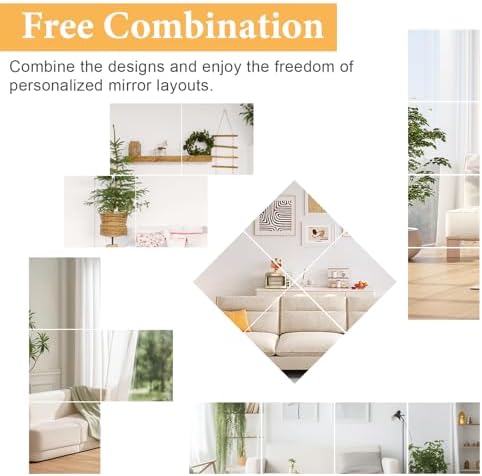 18x18 in Acrylic Mirror Sheet for Wall, 2.5mm Plastic Wall Mirror - Image 6