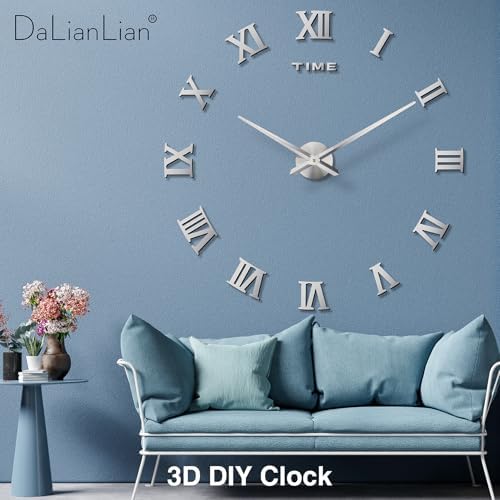 DIY Frameless Wall Clock, Adjustable Up to 52” - Image 2