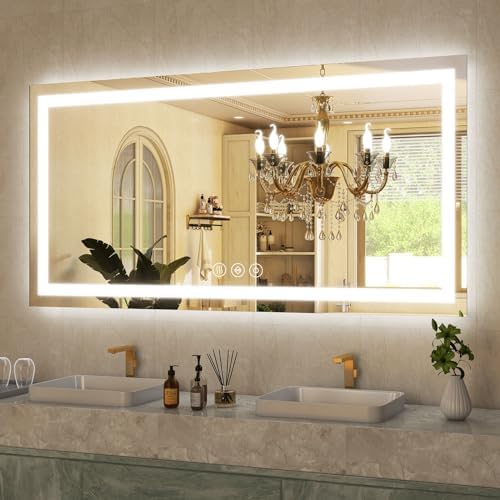 GLSLAND LED Bathroom Mirror by GLSLAND
