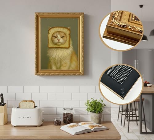 Vintage Gold Framed-Eclectic Cat - Image 3