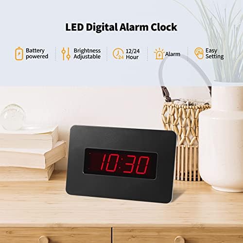 Digital Wall Clock Battery Operated - Image 2