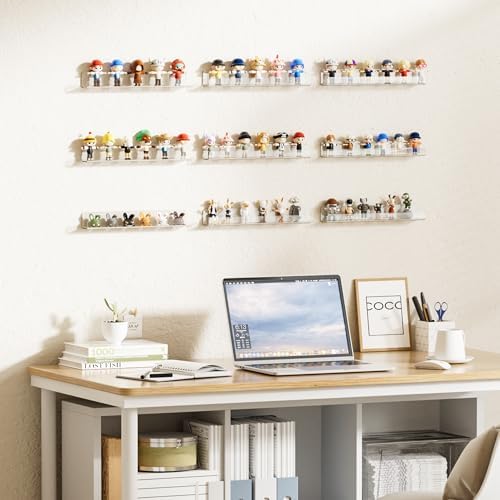 upsimples 6 Pcs 12" Clear Acrylic Shelves, Small Shelf - Image 2