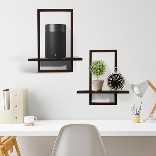 Floating Shelves for Wall, Decorative Wall Shelves, Plants Shelf Framed - Image 2