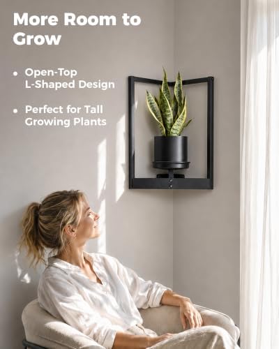 Bamworld Picture Frame Wall Planters Set of 2 Corner Wall Plant Holder - Image 5