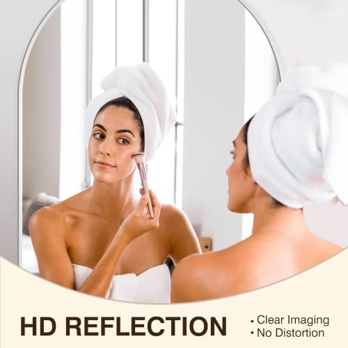 FICTOR 30" x 40" Arched Bathroom Vanity Mirror - Image 3