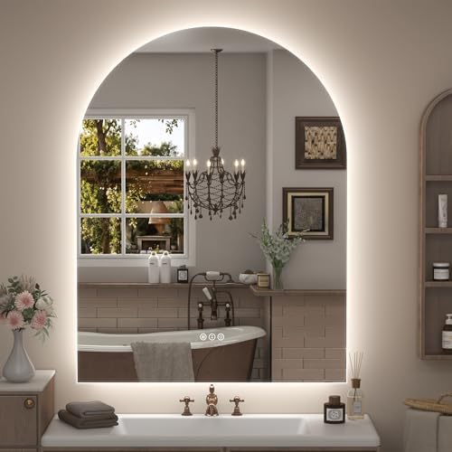 40x30 Inch Backlit Arched LED Mirror by VANLIOBathroomMirror