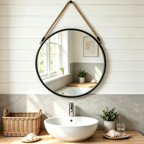 POZINO 20" Round Wall Mirror by POZINOmirrorforyourownhomelivingspace