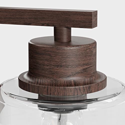 Rayogale Walnut Battery Operated Wall Sconce Set of Two - Image 6