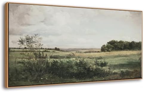 DJSYLIFE Framed Wall Art, Vintage Landscape Canvas, 20x40 Inch by DJSYLIFE