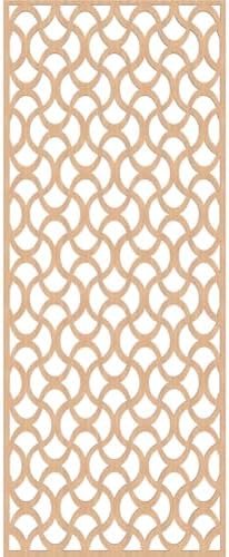 Resort Decorative Pierced Fretwork Wood Wall Panels, 25 3/8"W x 64 3/8"H x 3/8"T - Image 2