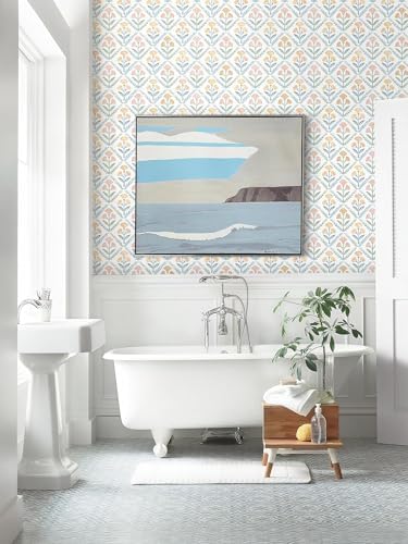 Dimoon 17.3''x78.7'' Peel and Stick Wallpaper Floral Boho Contact Paper Cute - Image 6