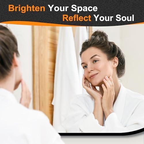 Delma 48x24 Black Oval Bathroom Mirror - Image 4