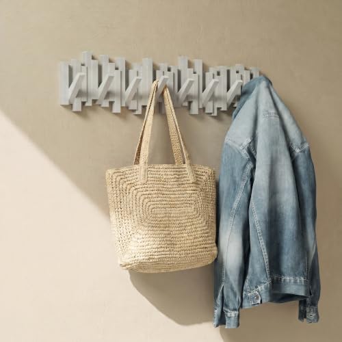 Umbra Sticks Wall Mount Coat Rack, 8 Hook Retractable Pegs - Image 3