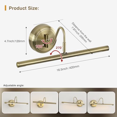 JOOSENLUX Modern LED Picture Lights Fixtures, Art Decor Metal Artwork Mini - Image 2