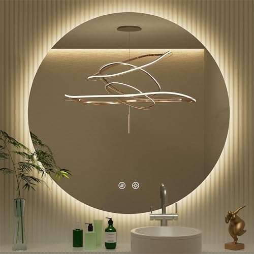 32 inch Backlit Round LED Bathroom Mirror by JSneijder