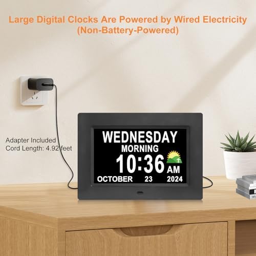 SSINI Digital Calendar Dementia Alarm Clock - Image 6