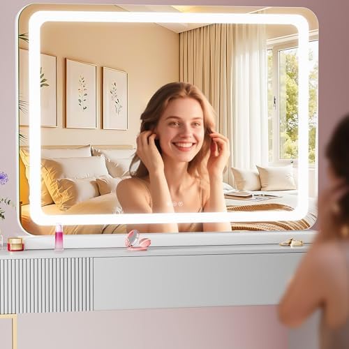 Vanity Mirror with Lights, Dimmable 3 Modes, Memory Function, Smart Touch - Image 4