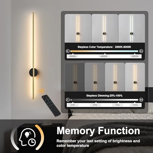 KARTOOSH Battery Operated Modern Wall Sconce Set of Two - Image 4