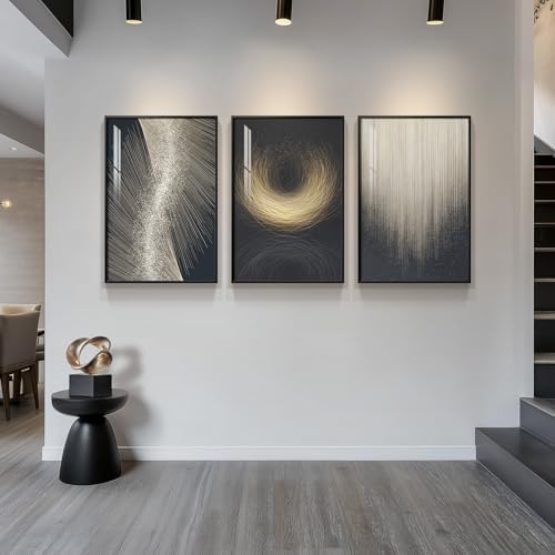 Large Framed Modern Abstract Wall Art - Image 4